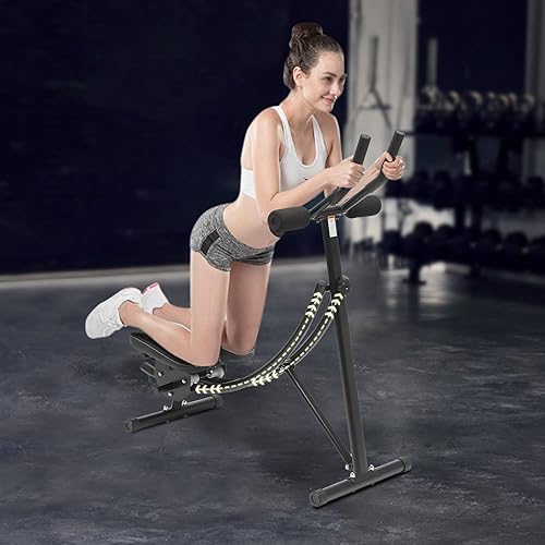 Miniatura 3 de Máquina de entrenamiento abdominal, máquina de abdominales ajustable, entrenamiento de cuerpo completo para gimnasio en casa, equipo de ejercicio de