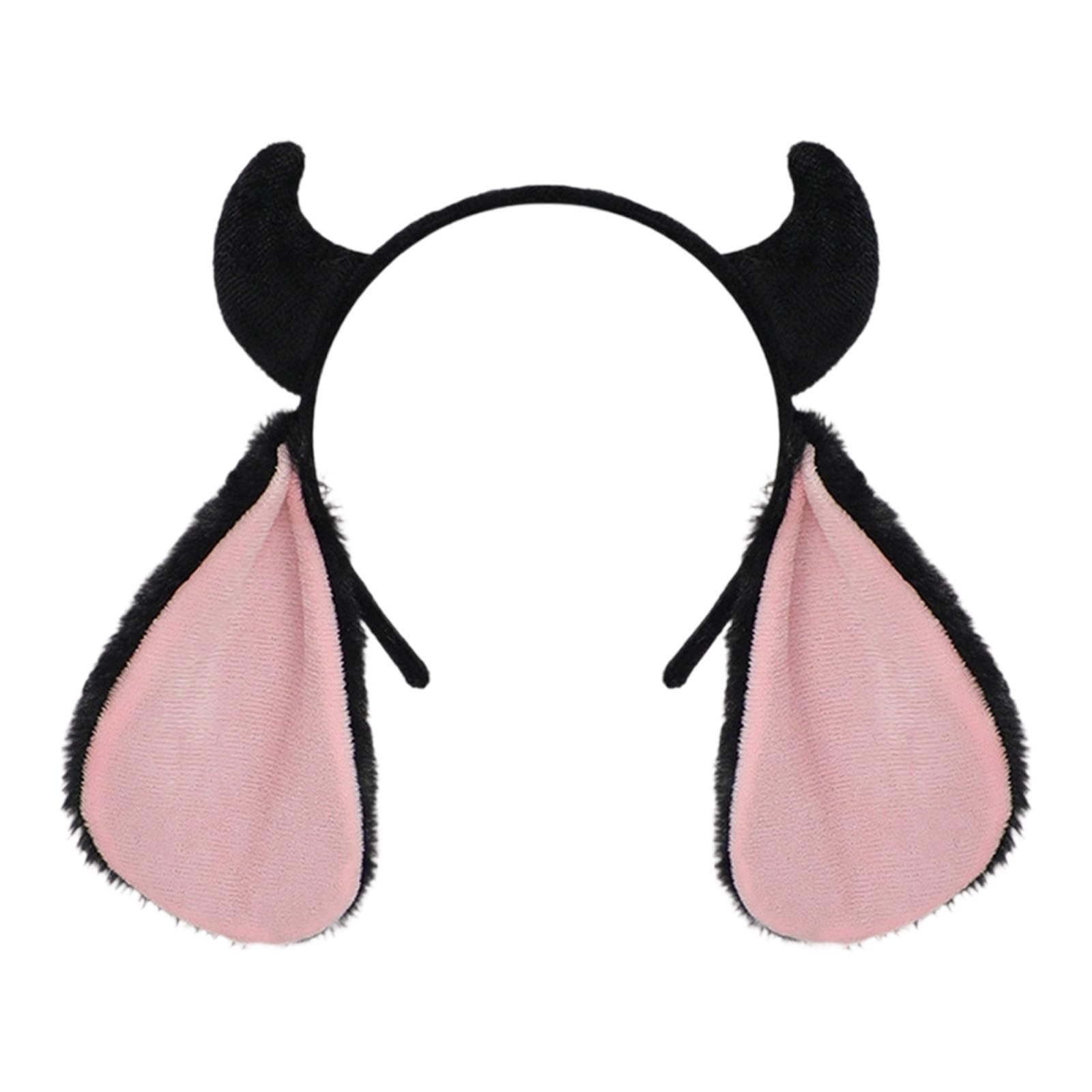 Fentency Furry Sheep Horn Ears Headband For Costume Parties Lightweight Comfortable Wear Accessories
