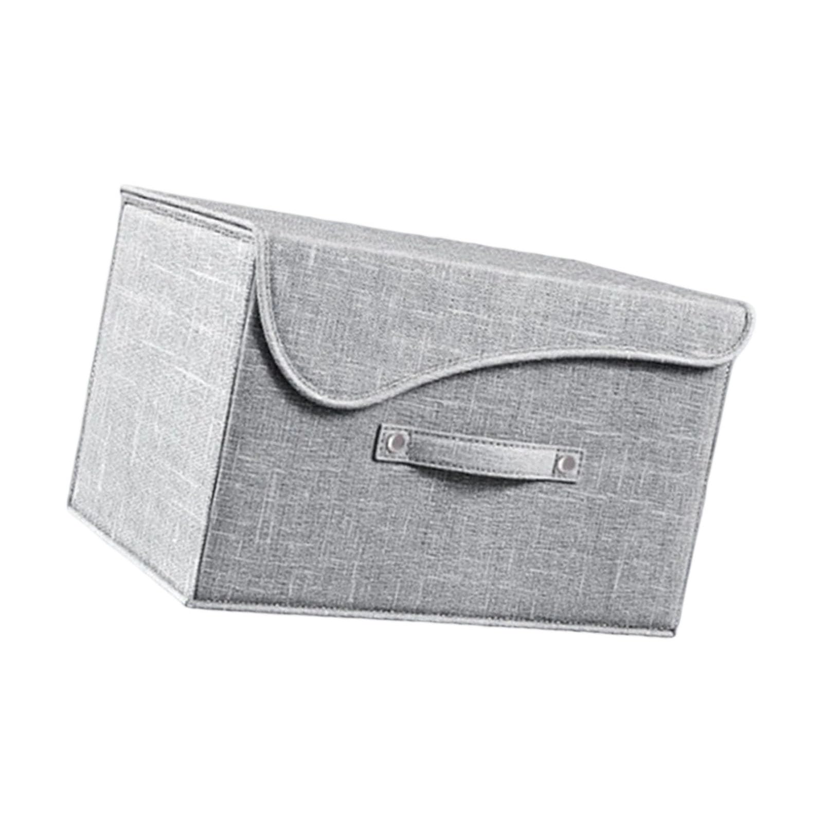 carotoe Foldable Fabric Organizers Box for Kids Room Storage Reinforced Corner Dustproof Cover Home Essential Nonwoven Fabric Foldable Storage Bin