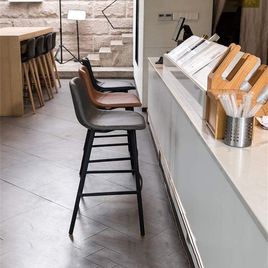 Amazon｜4脚セット 北欧風バーチェア 金属製キッチンハイカウンター