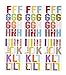 333-Pieces Letter Stickers Large 2.5 Inches, Uppercase Alphabet Stickers for Crafts, Peel and Stick A-Z Letters for Scrapbooking, DIY Arts and Crafts, Classroom Art