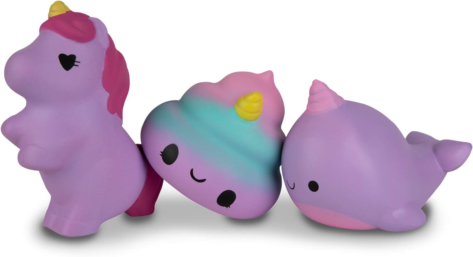 ORB Soft'n Slo Squishies Fantasy Box - Cute Fidget & Sensory Toys for Boys & Girls. Best Gift for Kids!