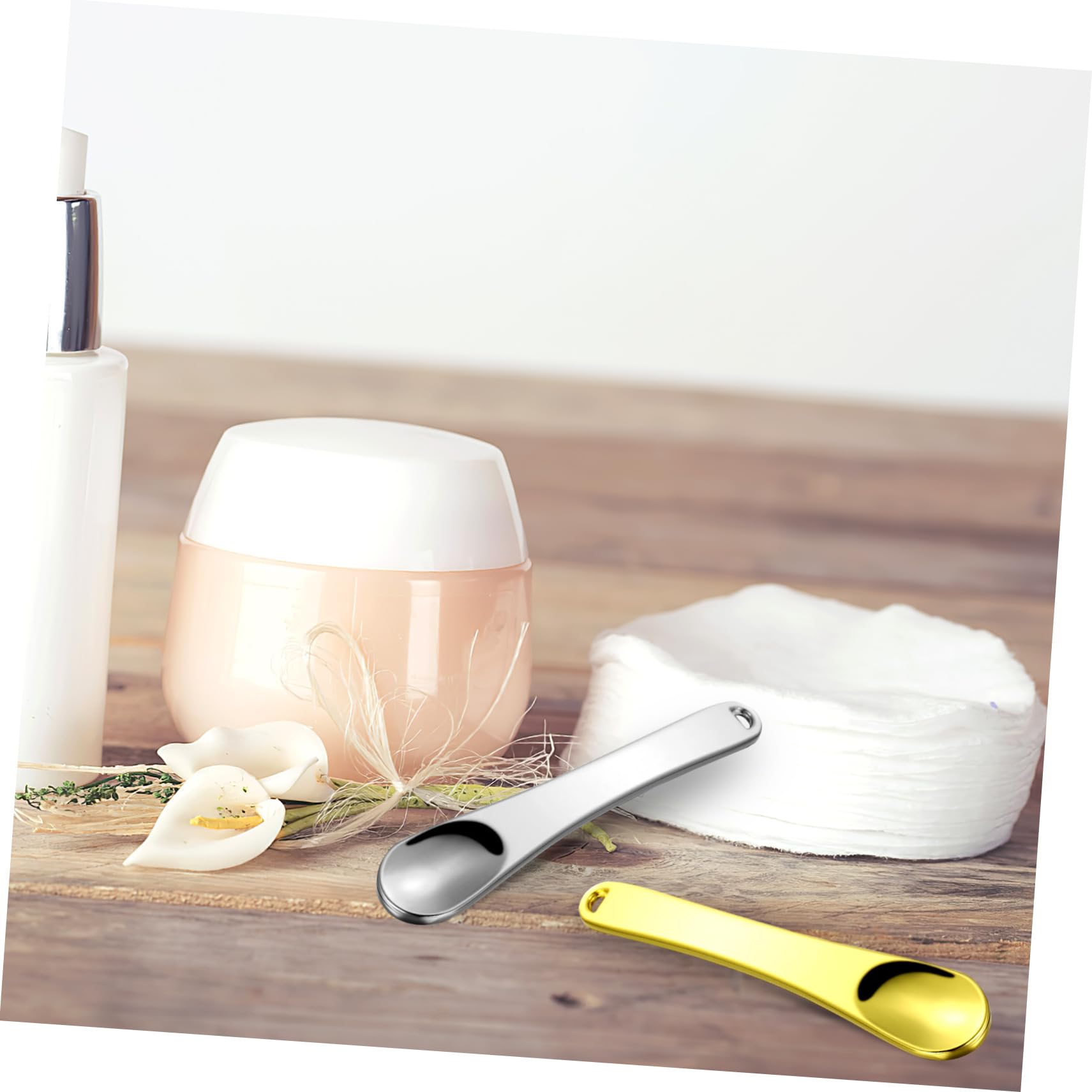 FOMIYES 24 Piezas Mini Cuchara Para Espátulas Cosméticas Para Cuchara Para El Cuidado De La Piel Facial Herramientas Faciales Para El Cuidado De La Piel Escudo De