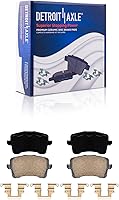 Vista 65 de Detroit Axle - Pastillas de freno para Dodge Dart 2013-2016 2014 2015 pastillas de freno de cerámica con reemplazo delantero y trasero de hardware
