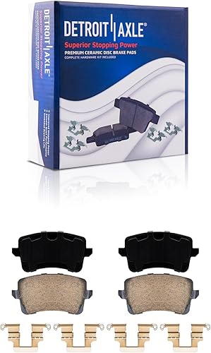 Miniatura 65 de Detroit Axle - Pastillas de freno traseras para Chevrolet Captiva Sport Equinox GMC Terrain Pontiac Torrent Saturn Vue XL-7, Pastillas de freno de