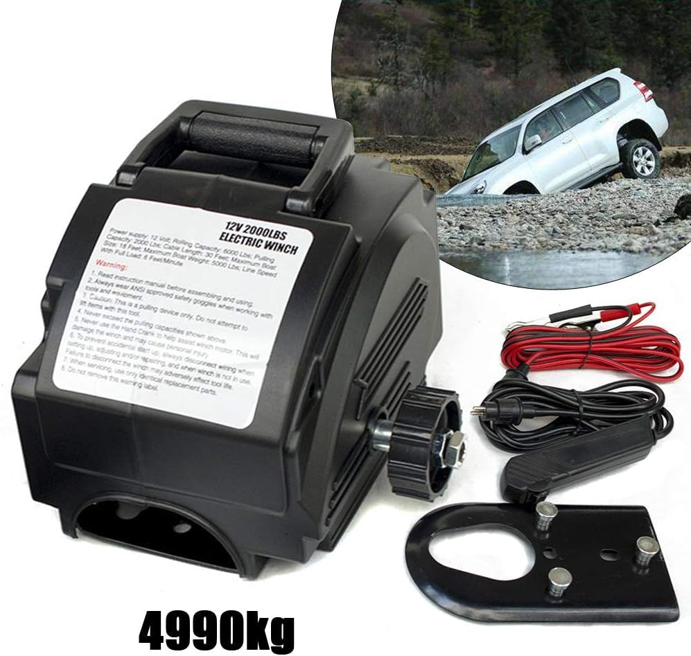 Winche eléctrico CHRISK 6000 lbs con control remoto miniatura 4