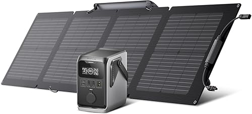 Miniatura 1 de EF ECOFLOW TRAIL - Generador solar de 300 CC con panel solar de 110 W, banco de energía LiFePO4 de 288 Wh, estación de energía, para camping, viajes