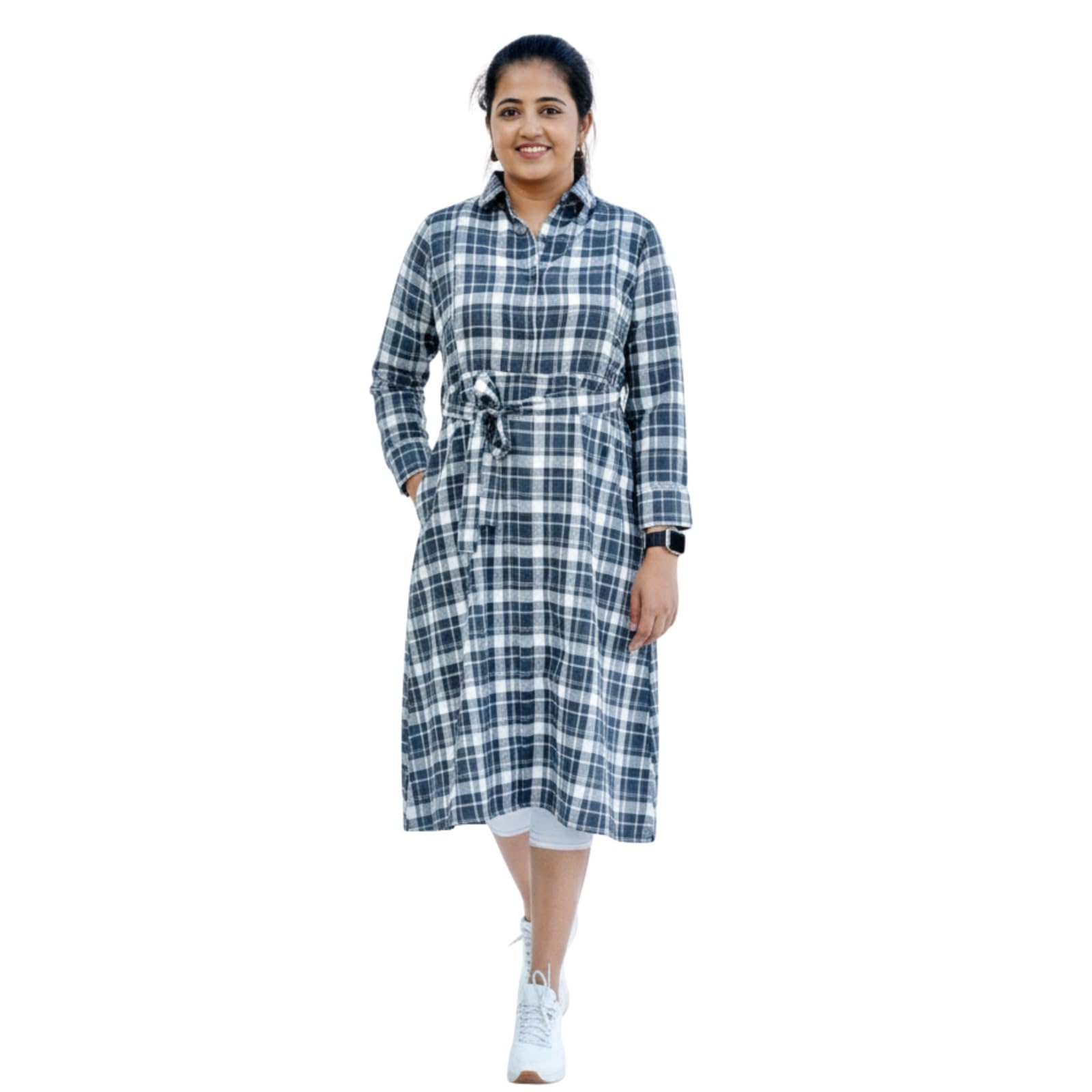 happima Trendy Checked Maternity wear for Women | Front Open Collar Neck Cotton Feeding Kurti with 2 Side Zippers | Comfortable Stylish Pregnancy & Nursing-picture-51
