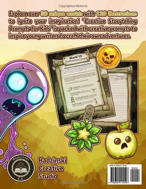 Creative Storytelling Prompts for Kids 8-12 Years Old: Unique Writing Exercises, Exciting Story Starters, and Creative Brain Workouts - A Workbook for Young Writers - Image 2