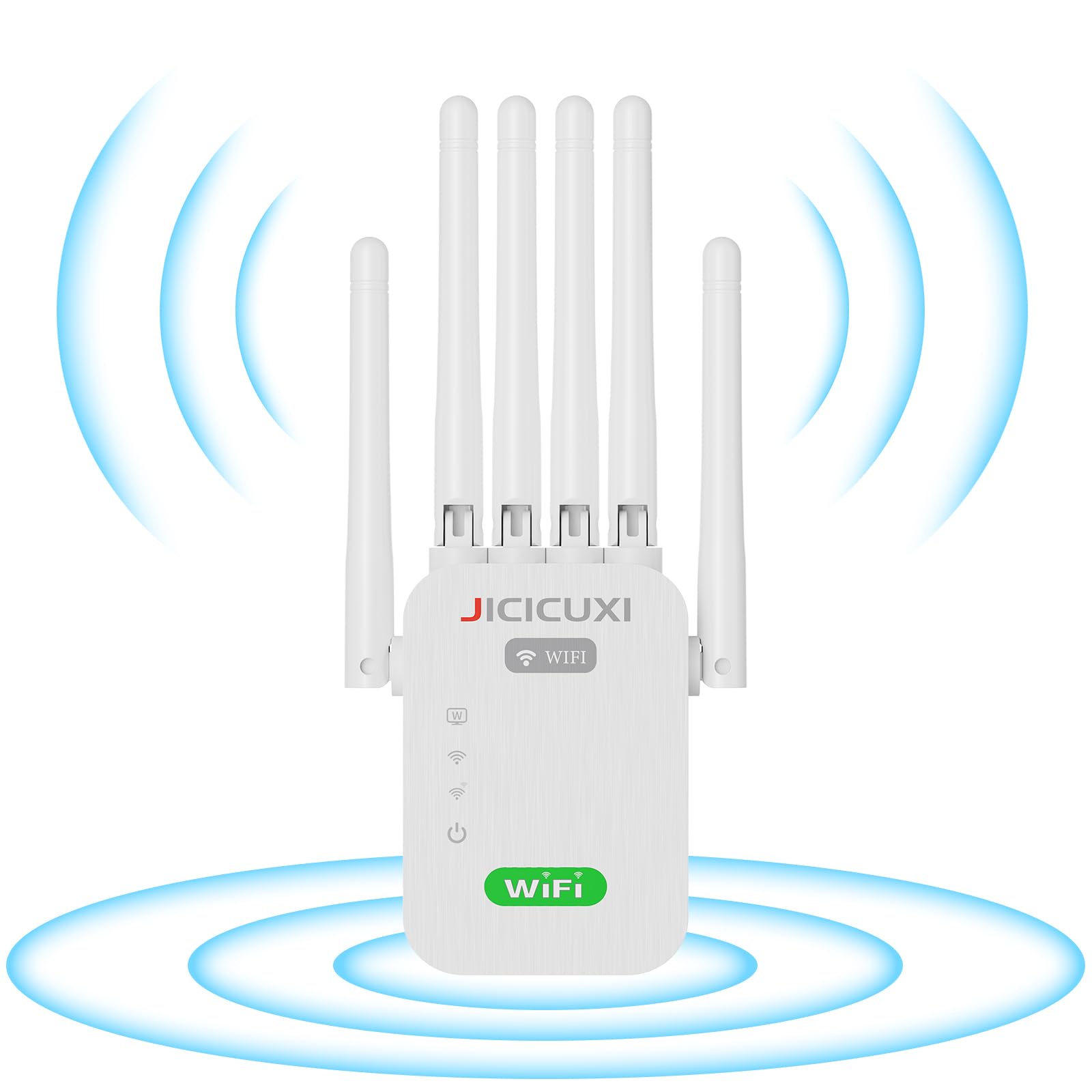 Amplificatore WiFi Booster Con Porta Ethernet, Estende Segnale Fino A 5000 M², Modalità Ripetitore E AP, Compatibile Con Tutti I Router, 300 Mbps