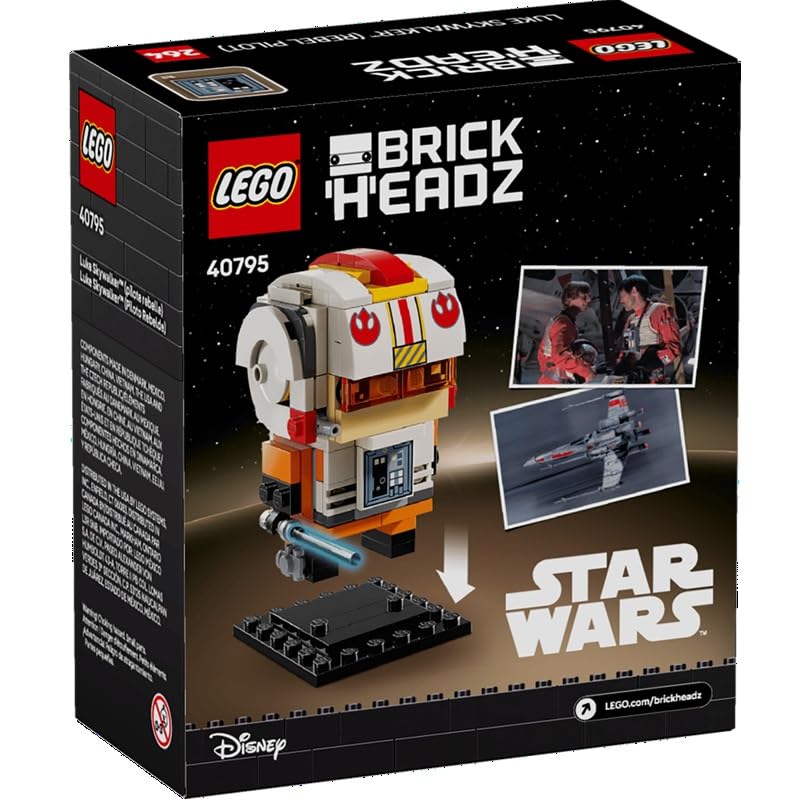 Amazon.com: LEGO Star Wars BrickHeadz Luke Skywalker Rebel Pilot