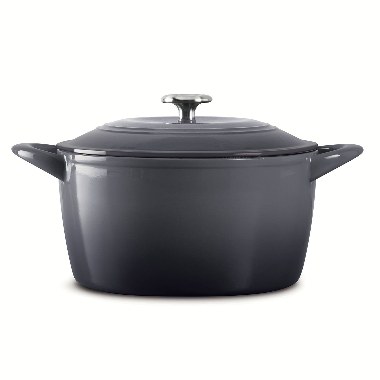 Tramontina 6.5 Qt Round Dutch Oven Shadow Gray Enameled Cast Iron