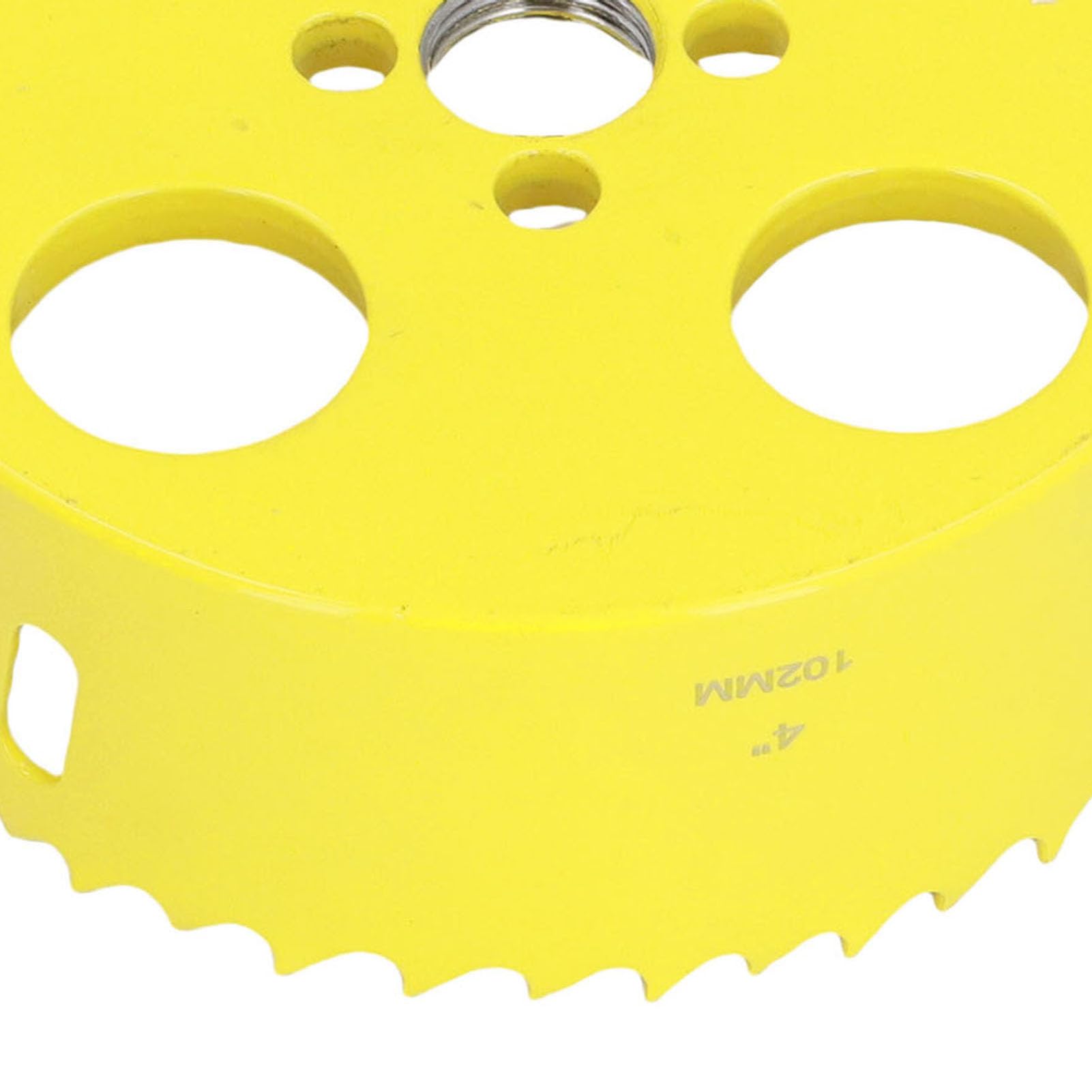 6 1 Taglierina per Fori da 4 Pollici con Ciotola per la Polvere Set di Seghe a Tazza Bimetalliche da 160 Mm HSS per Illuminazione da Incasso Include 2 Perni Chiave per Punte da Trapano per