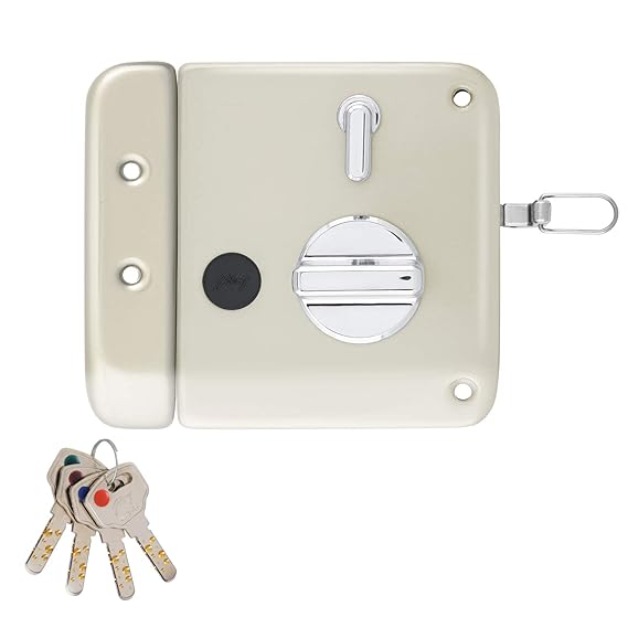 Godrej Locking Solutions and Systems Ultra XL+Tribolt 1CK LB Deadbolt Rim Key Lock for Home Entrance Door