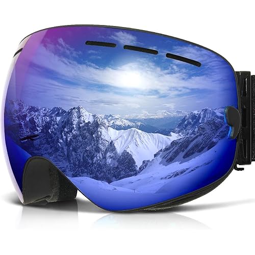 COPOZZ Ski Goggles, OTG Snowboard Goggles Anti Fog UV Protection Lens, Polarized for Options