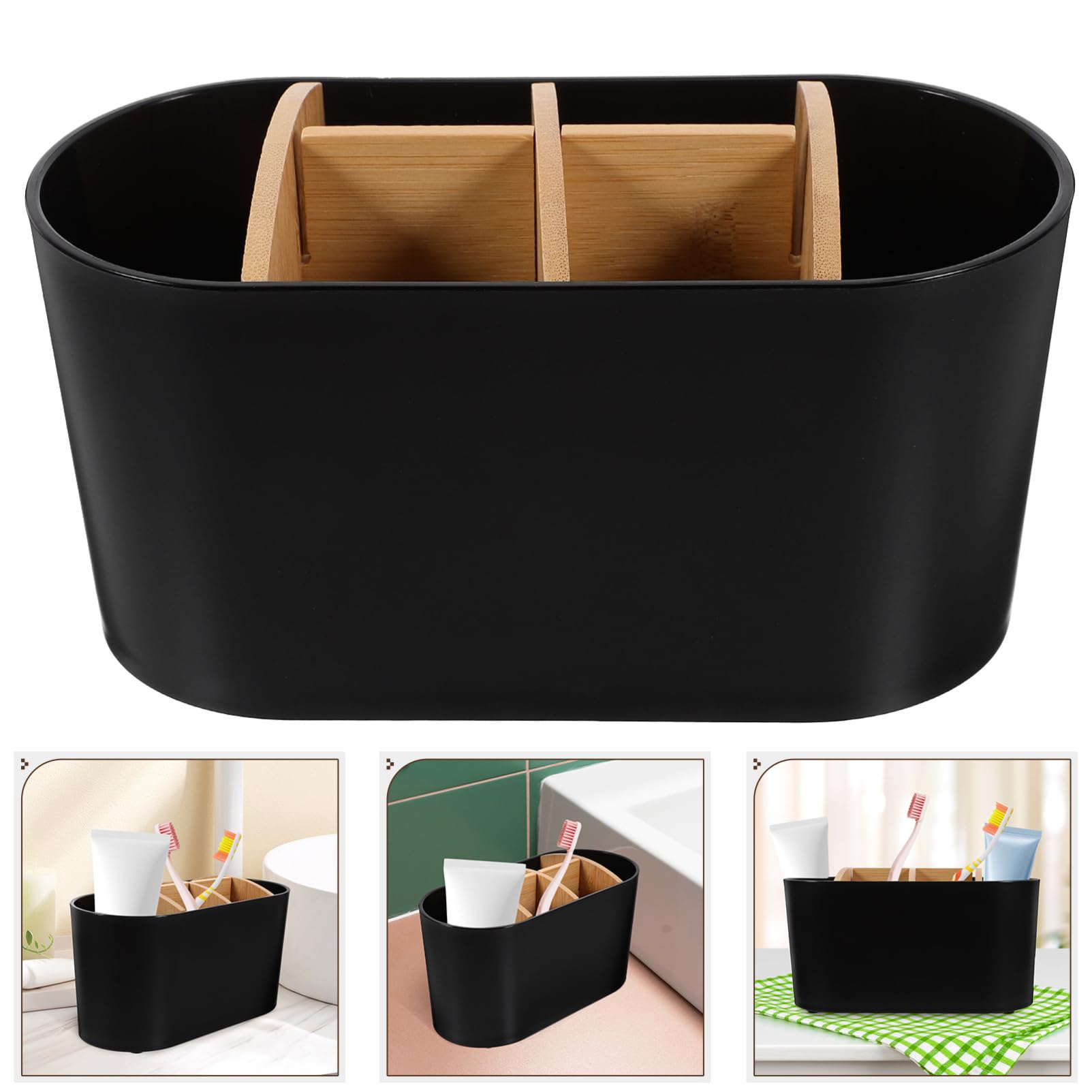 PRETYZOOM 4 Soportes para Cepillos De De Inodoro Organizador Innovador para Cepillos De Y Pasta De para Espacios Pequeños.
