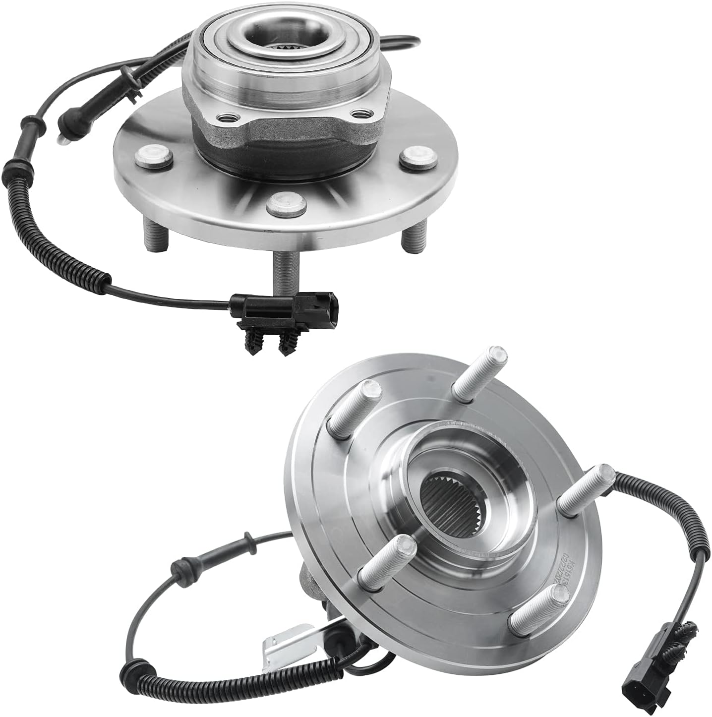 Detroit Axle - 2WD Wheel Bearing Hubs Kit for 2008-2010 Chrysler Town & Country Dodge Grand Caravan 2009-2011 VW Routan 4 Front Rear Wheel Bearing Hubs 2 Sway Bars 4 Tie Rods 2 Boots Replacement