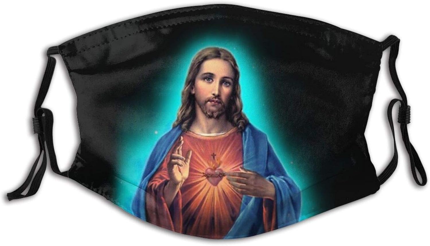 Religious Christian Jesus Faith Face Mask Scarf, Antidust & Reusable