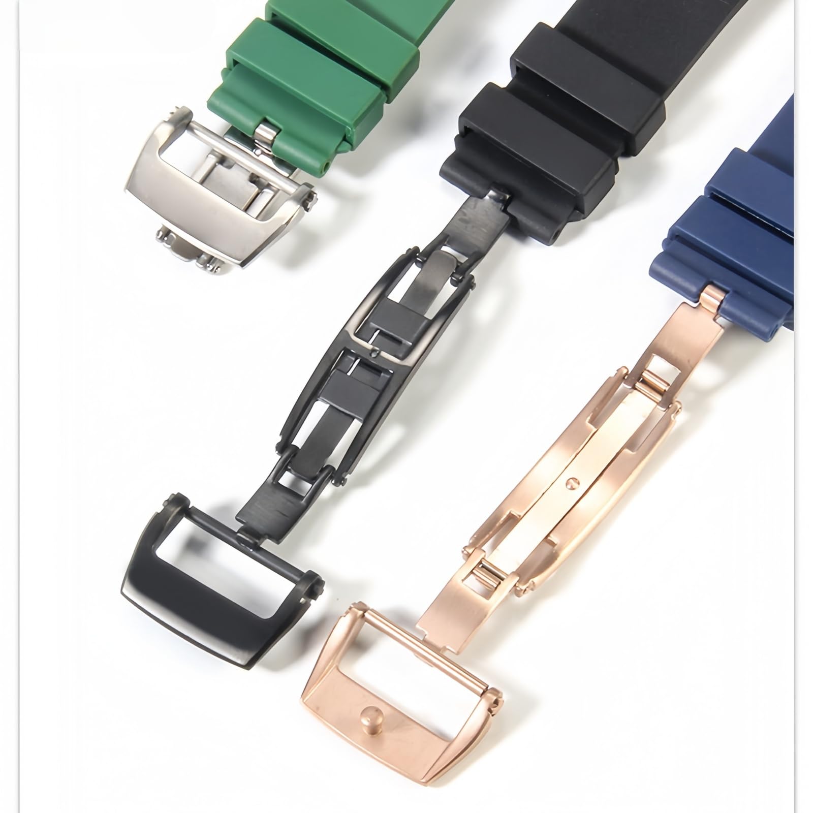 25mm Wodoodporny Silikonowa Bransoleta Żegarka Rękowego Miękki Gumowy Pasek Zegarka dla RICHARD MILLE RM11-03