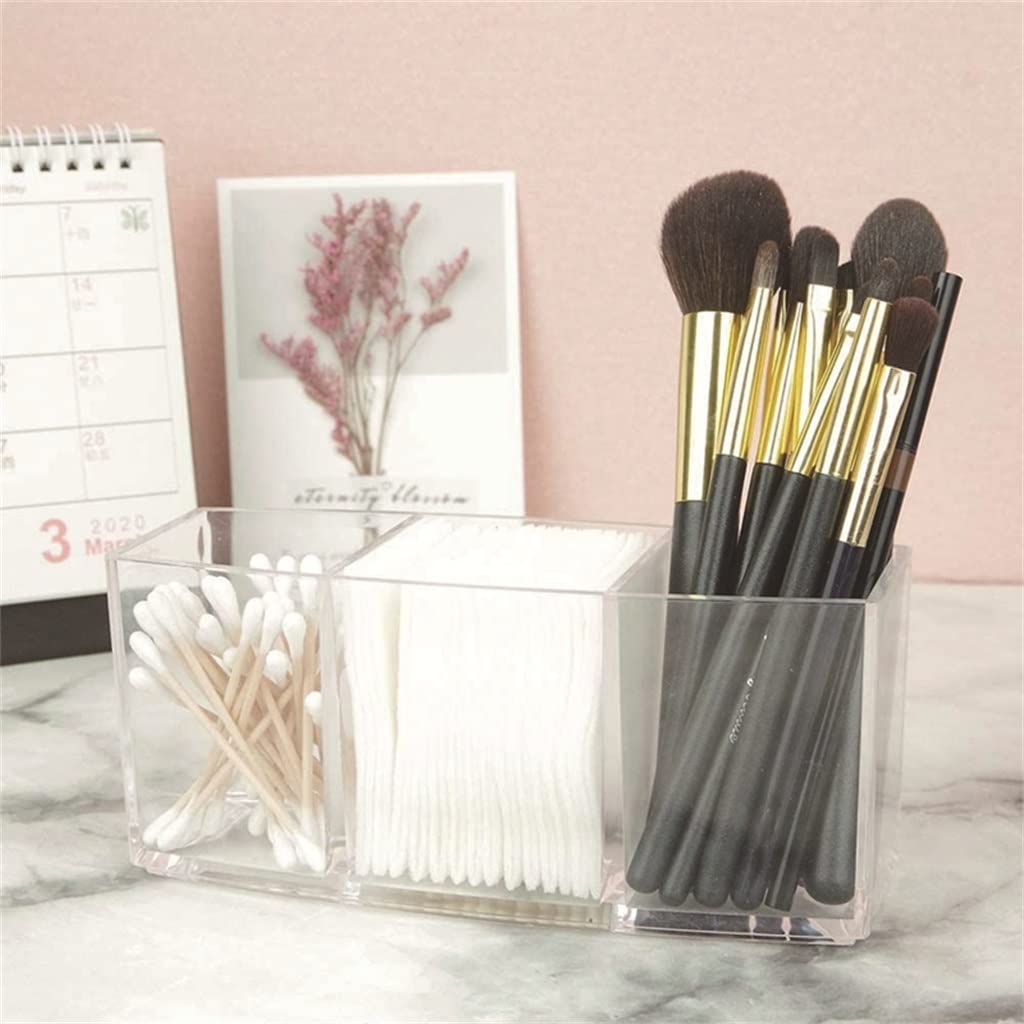 TJLSS Soporte para brochas de Maquillaje, Organizador de Maquillaje, Caja de Almacenamiento de cosméticos, lápiz Labial, lápiz de Cejas, Soporte de exhibición Present