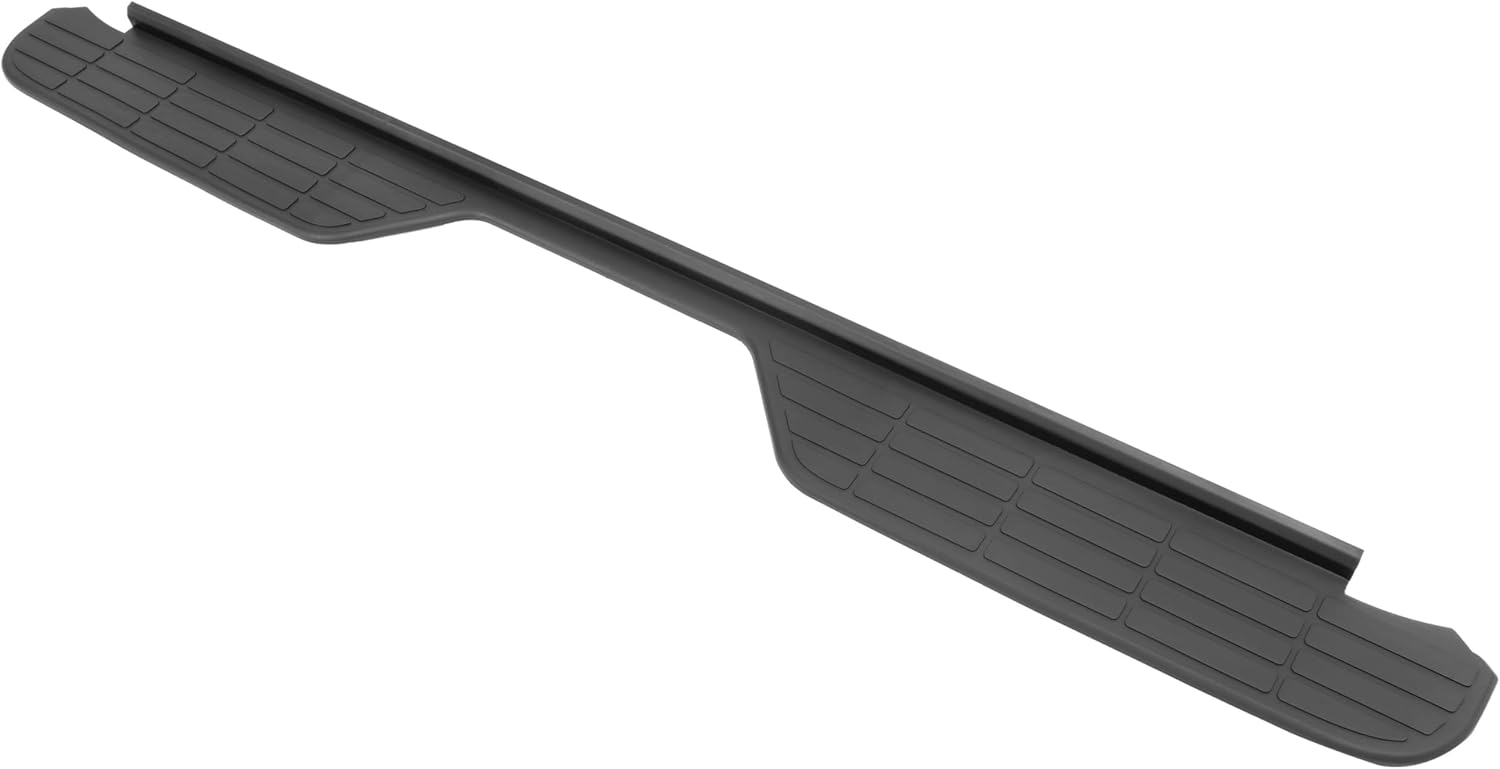 KUAFU Rear Bumper Step Pad Compatible with 1988-2000 Chevy Chevrolet & GMC C/K C1500 C2500 C3500 K1500 K2500 K3500 Tahoe Blazer Yukon Fleetside/Styleside Light Duty 15607160 GM1191103 Black