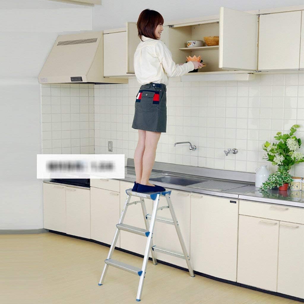 Portable Folding Step Stool with Wide Pedal for Lightweight and Easy Ladder Access