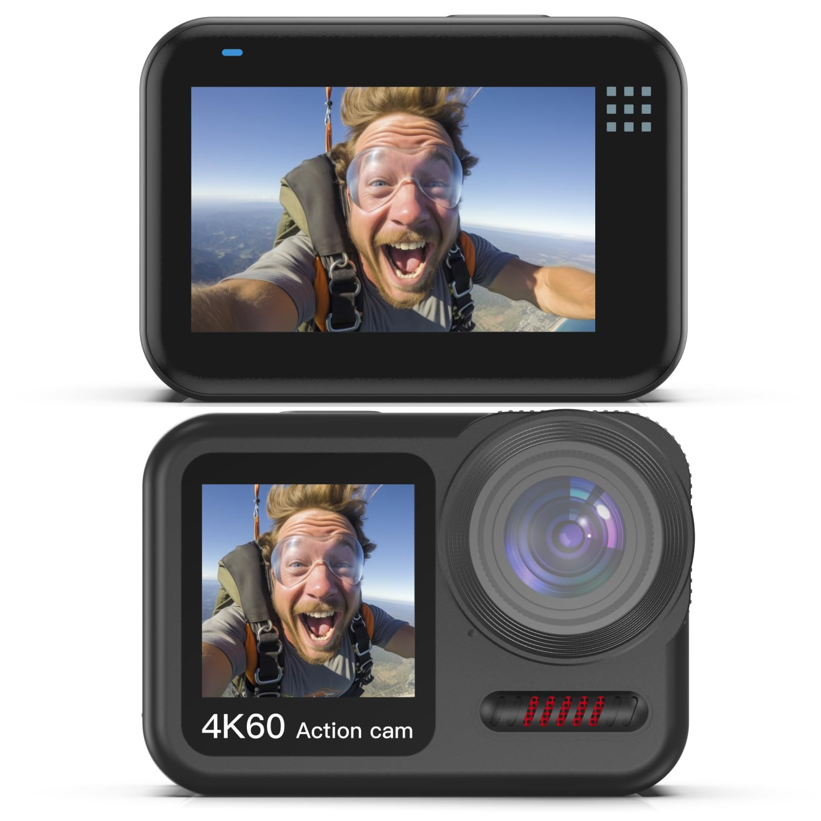 ASMEIR 4k デジタルビデオカメラ 60fps UltraHD Camcorder 4K Video Camera 64MP 60FPS, HD Auto Focus Vlogging 4.0