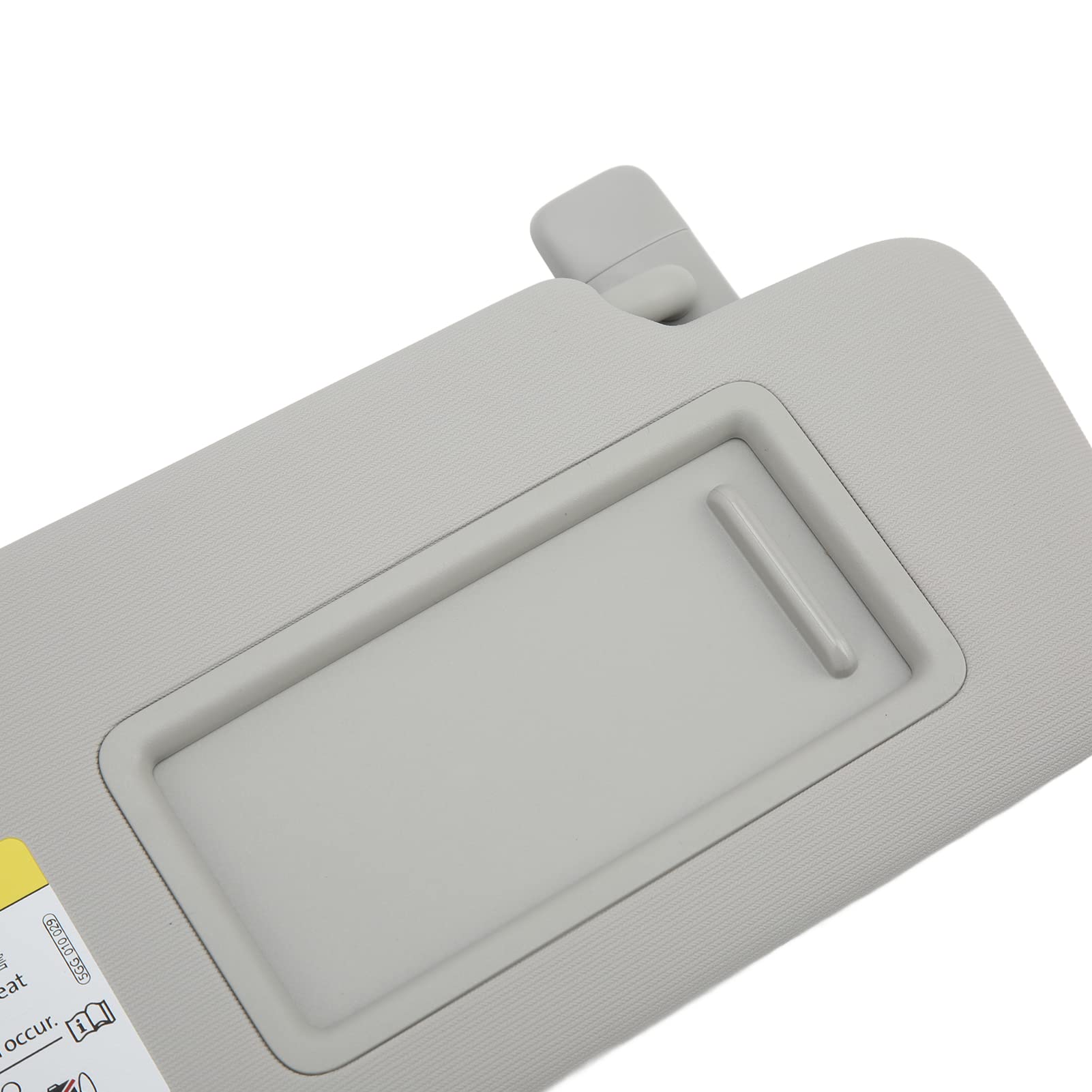 Aramox Aletta Parasole Destra, Visiera Parasole Interna Anteriore Auto Destra ABS Plastica Panno di Ricambio Grigio per MK7 2014‑2017 OE: 5GG857552