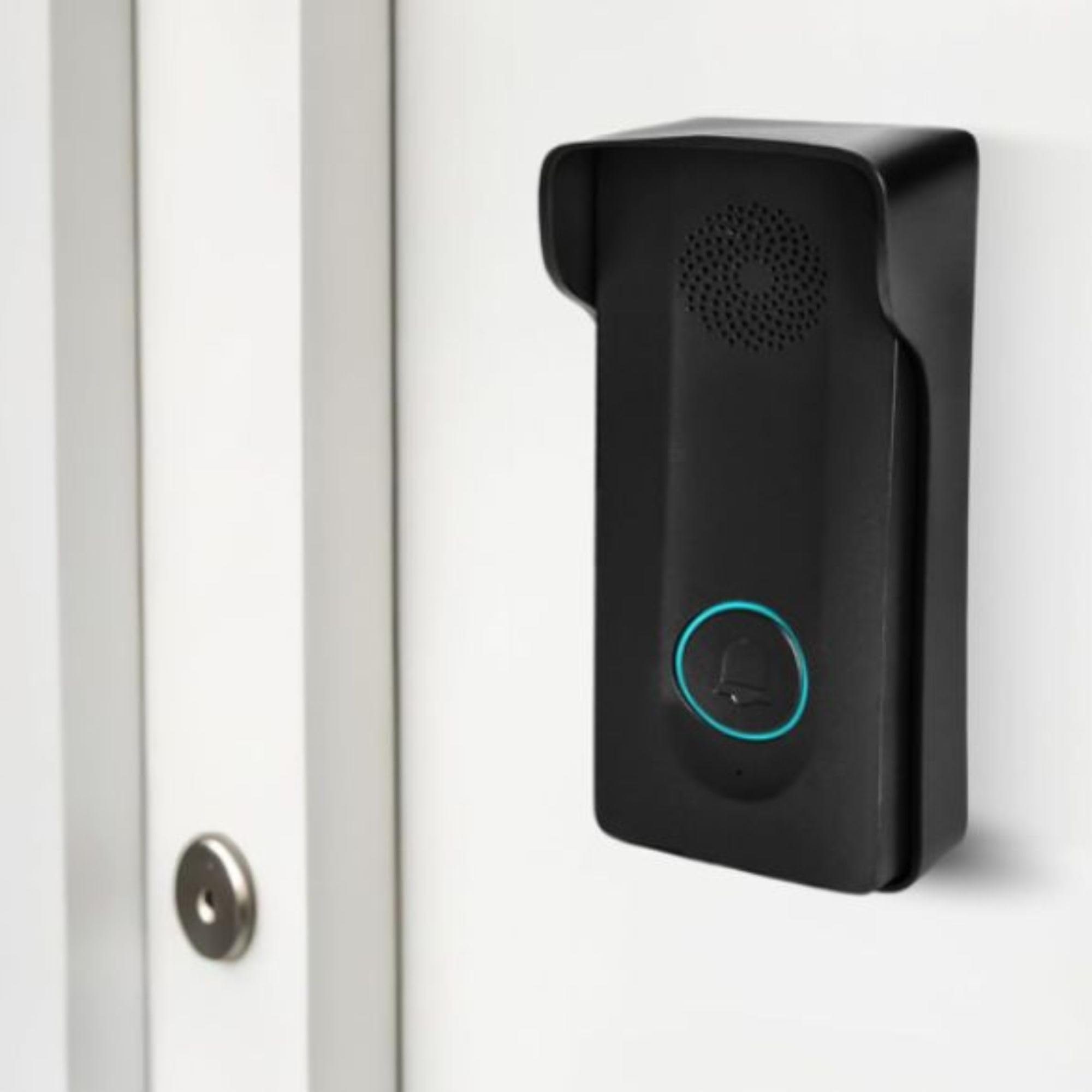 Platine De Rue pour Sonnette sans Fil Portier Audio sans Fil Longue Portée 440m Interphone sans Fil avec Intercom Contrôle De Gâche Électrique IP54 Extension pour Kit M1-DB-34WS/B