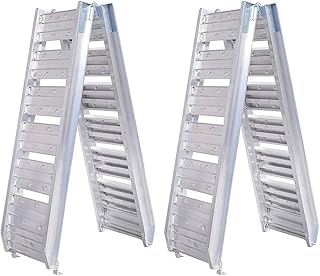 Rampa de Carga y Descarga Plegable de aleación de Aluminio, Herramientas de Carga para Transporte de Motocicletas en la Escalera para Subir del automóvil, Almacenamiento Plegable y Conveniente, Long