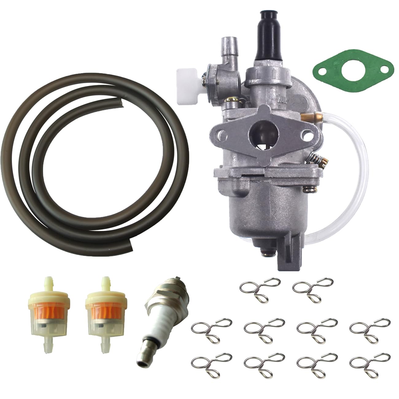 PZ13 - Kit carburatore da 13 mm, adatto per mini quad ATV a 2 tempi 43 cc, 47 cc, 49 cc, mini moto da cross