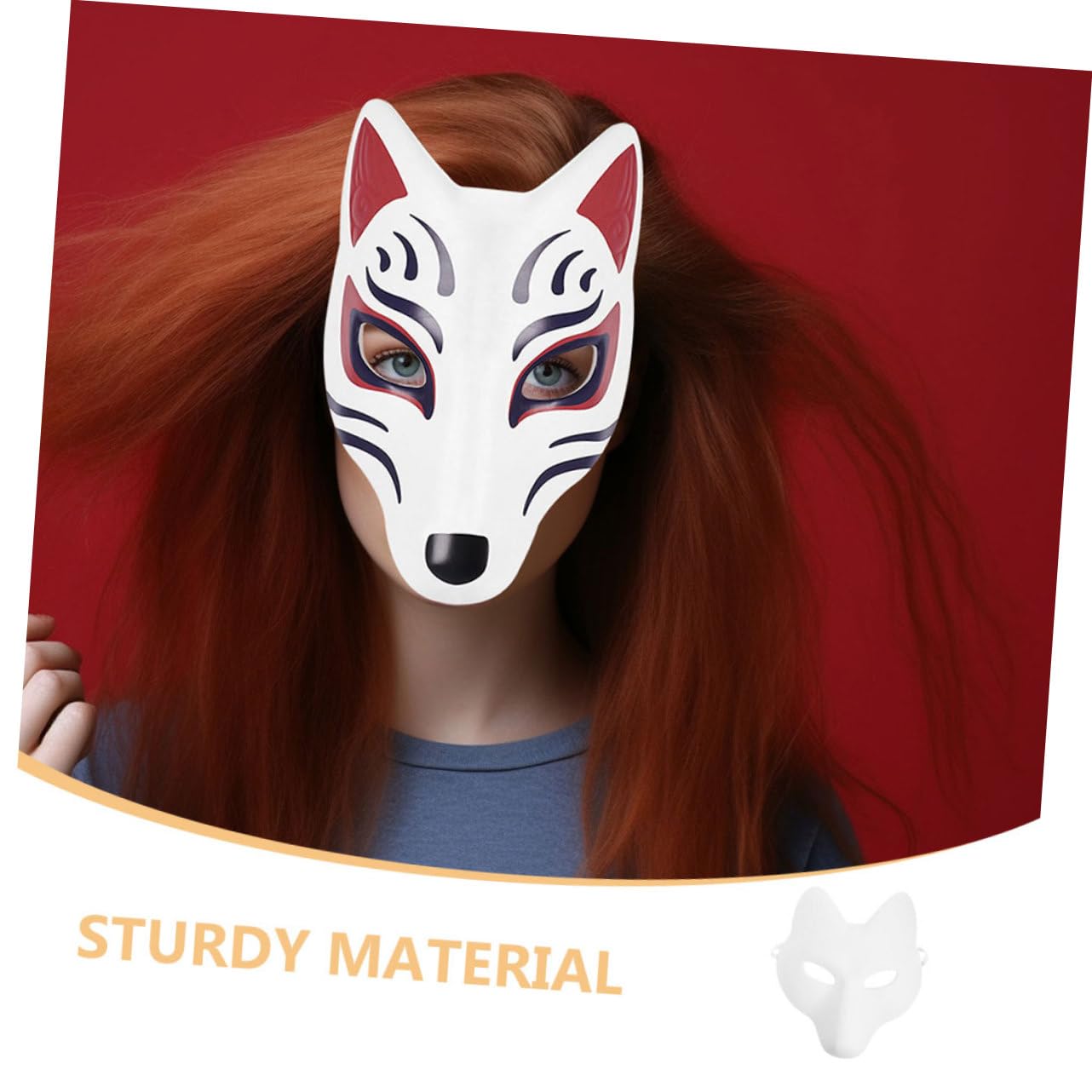TOYANDONA 4pezzi Maschere Per Maschere Paintable Per Halloween e Comfort e Regolabilità Per Decorazioni e Costumi