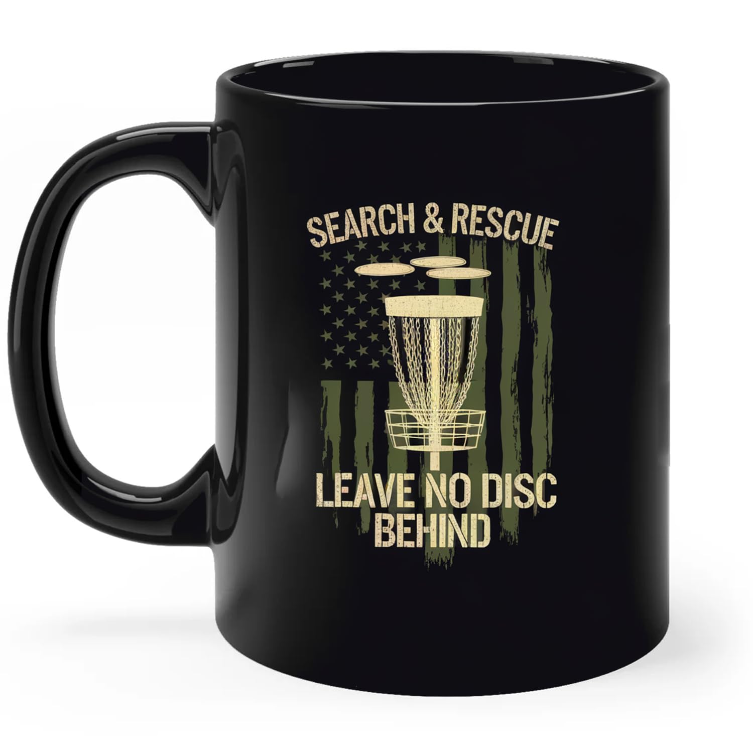 Solantrapod Search Rescue No Disc Behind Flag Frisbee Golf Men Women Kid Coffee Mug, Ceramic Mugs 11oz - 15oz