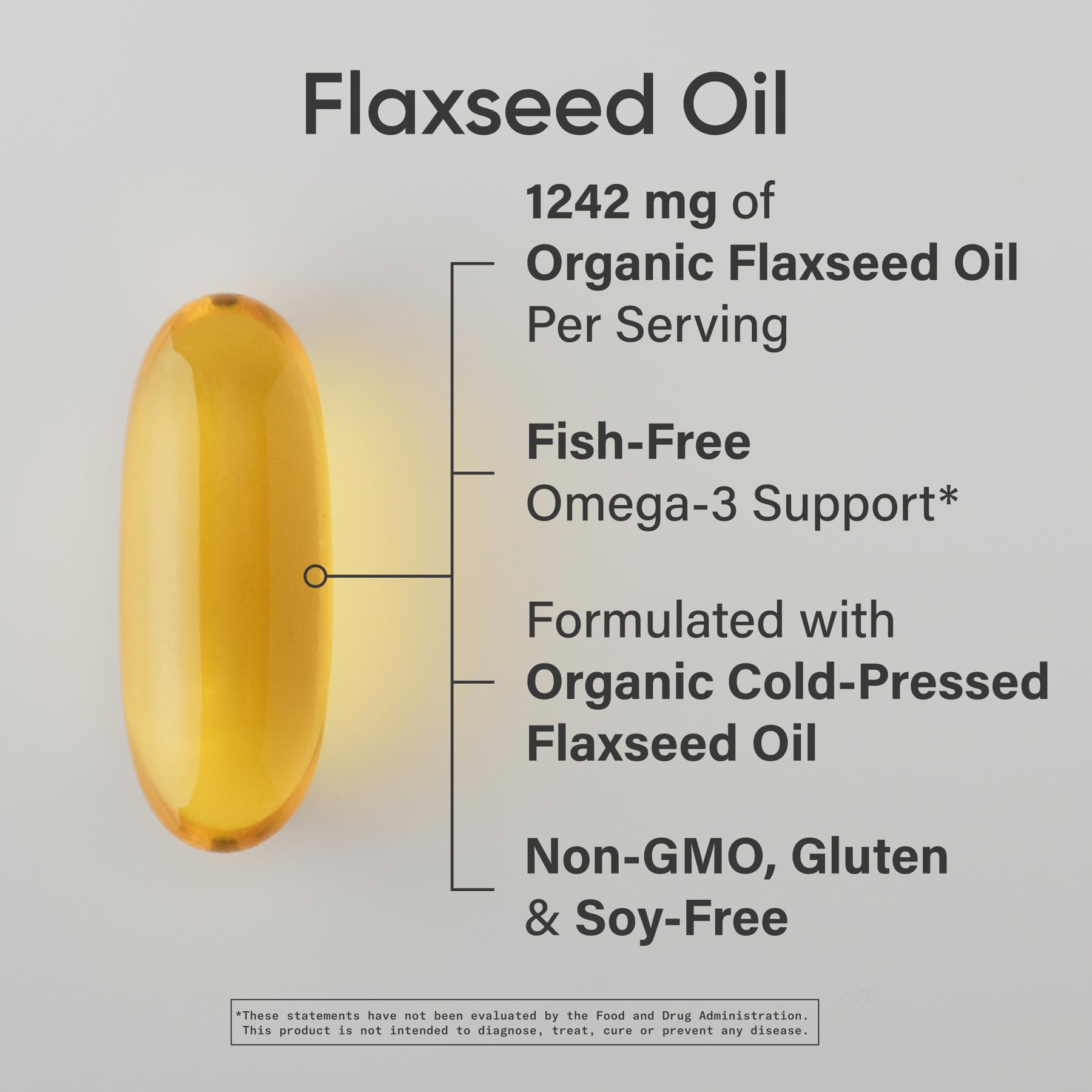 Sports Research® Organic Flaxseed Oil 1242mg, 200 Softgels — Amazon image 2