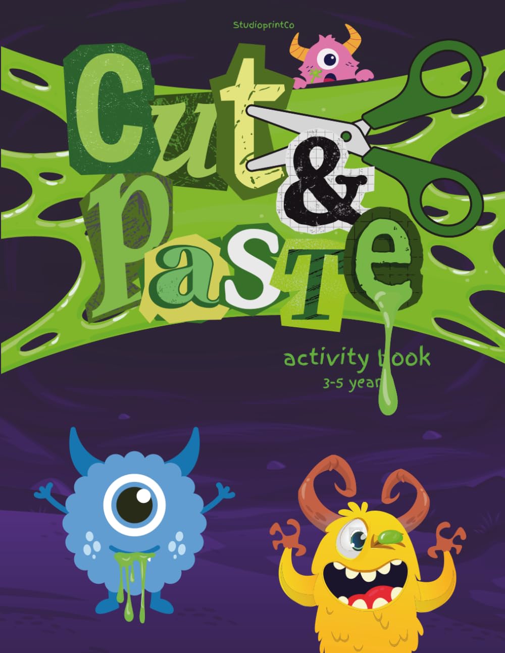 Cut and Paste Activity Book Monster Edition - 3-5 year olds