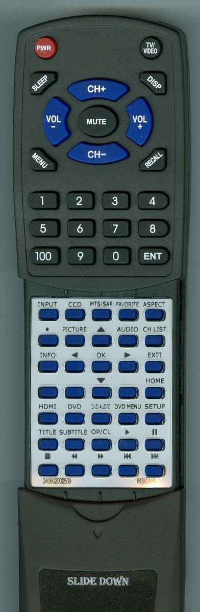 Replacement Remote for Insignia 240602000509, NS-RC9DNA-14, NS32DD200NA14, NS-24DD220NA16, NS-28DD220NA16, NS-32DD220NA16