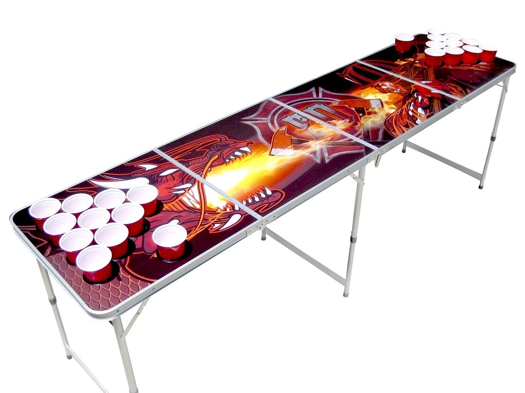 The Pong Squad Firefighter Vs Dragon Beer Pong Table
