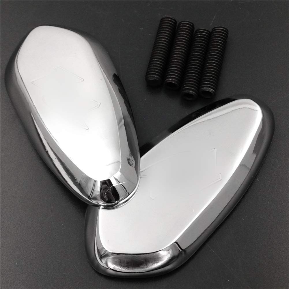 BLACK / CHROME Mirror Block Off Cap Mirror Base Plates Cover For YAMAHA YZF R1 2