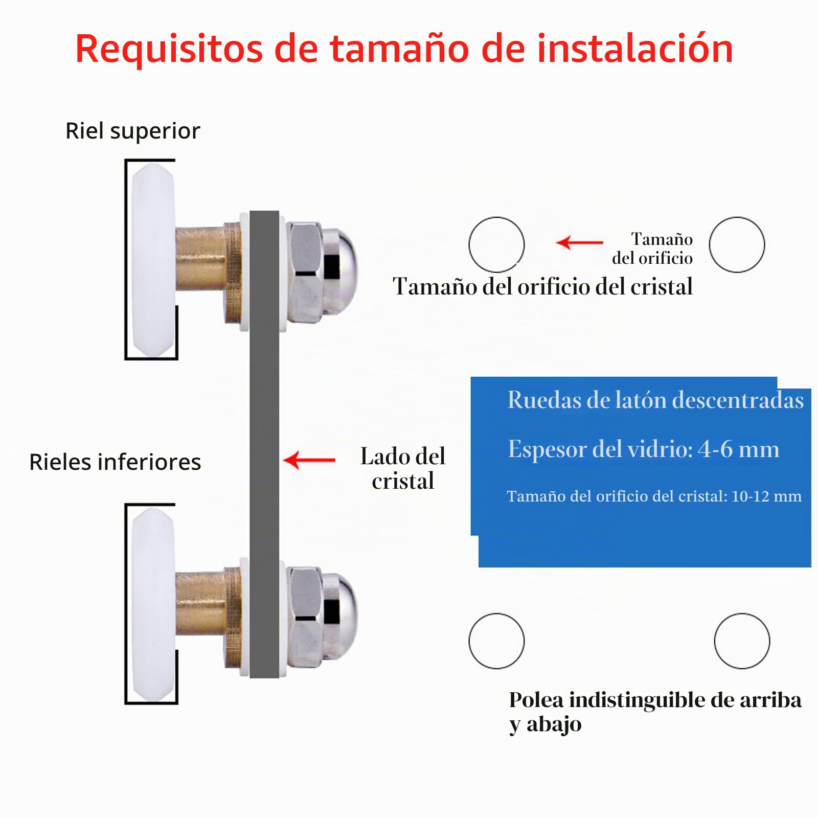 27mm Puertas de Ducha Ruedas Ruedas Corredor, 8PCS | 27mm Rodamientos Mampara Ducha Ruedas Mampara Ducha Ruedas Para Puerta de Ducha Para Puerta Corredera De Cristal Baño