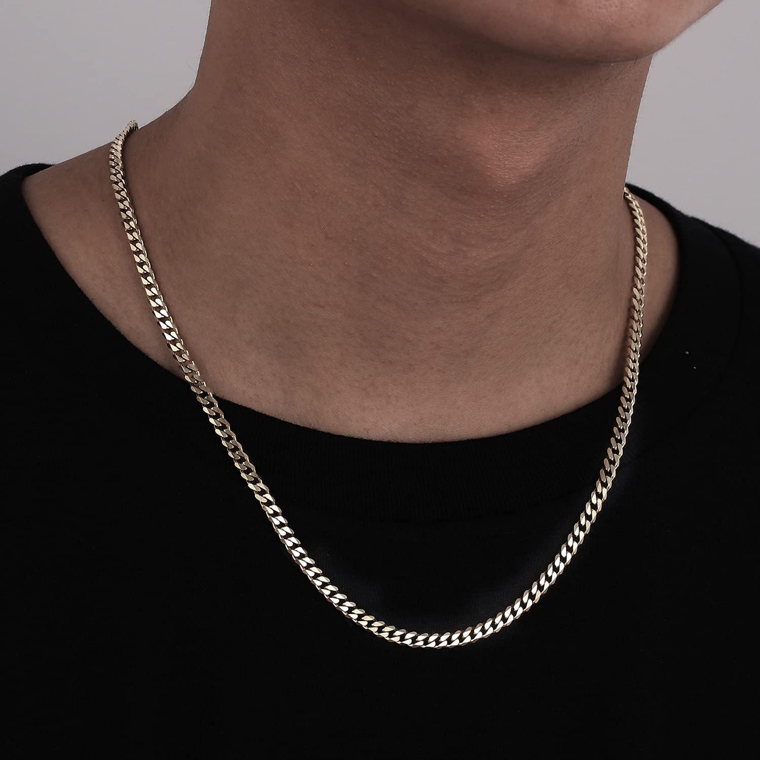Buy GOLD IDEA JEWELRY 3/4mm Cuban Curb 