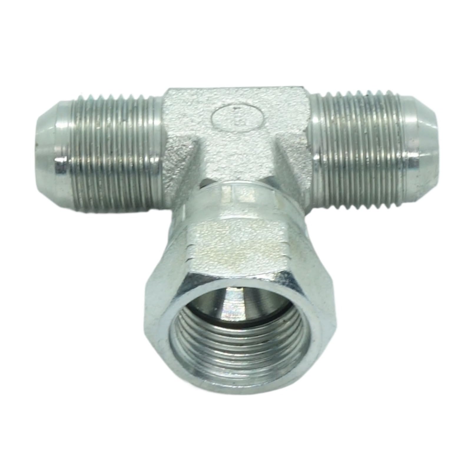 1 Piece Steel JIC Flare Tube Fitting,Tee Swivel Branch 1/2 JIC (3/4"-16 Threads)