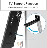 IMtKotW Ultra Slim TV fali tartó 37-80 colos tévéhez, 75 kg, VESA 600x400 5