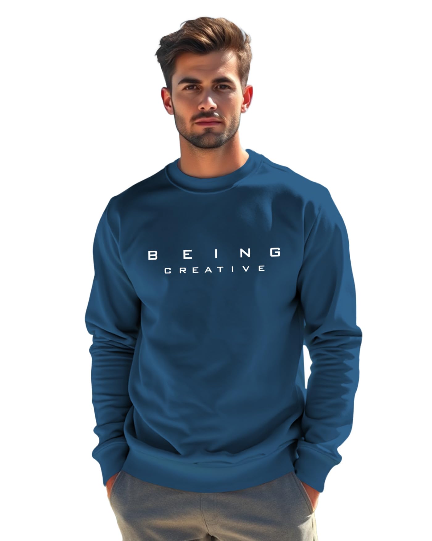 ausk Men's Affordable Printed Front Sweatshirt in Loosefit-picture-36