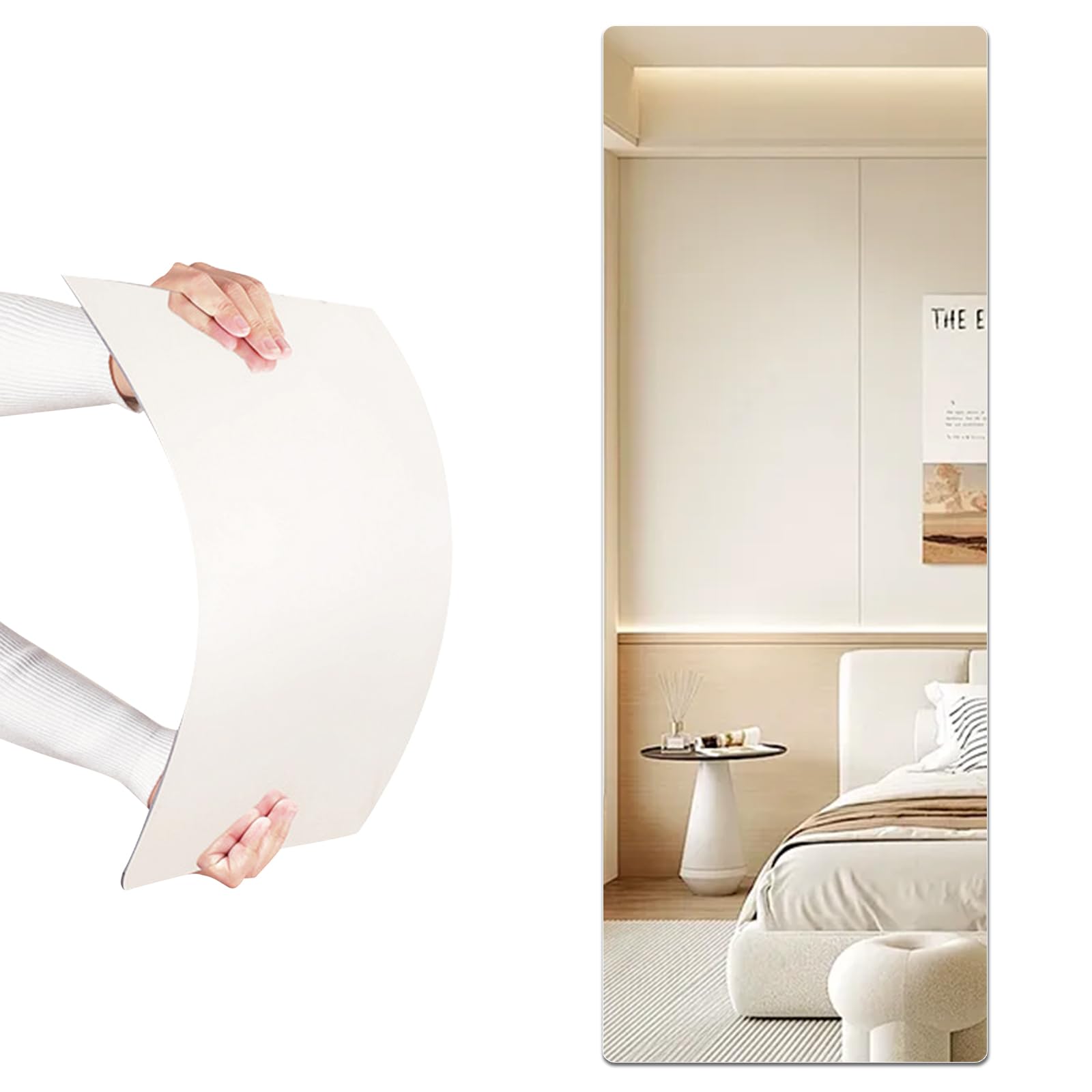 iCAGY Acrylic Full Body Self-Adhesive Shatterproof Mirror