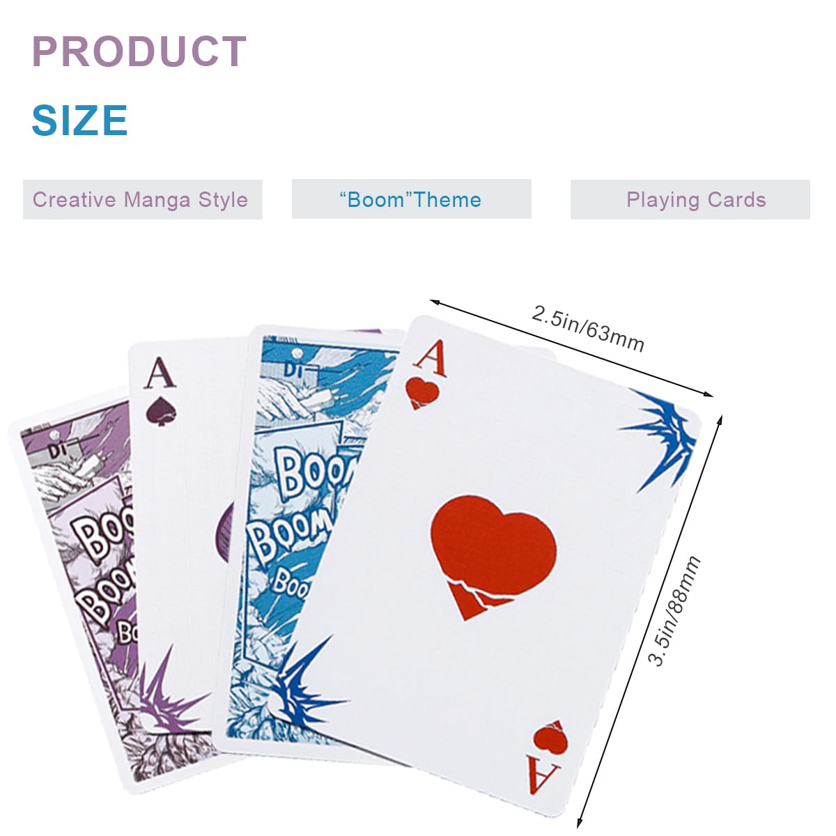 Amazon.com: 6 Pack Cardistry Playing Cards - Purple and Blue
