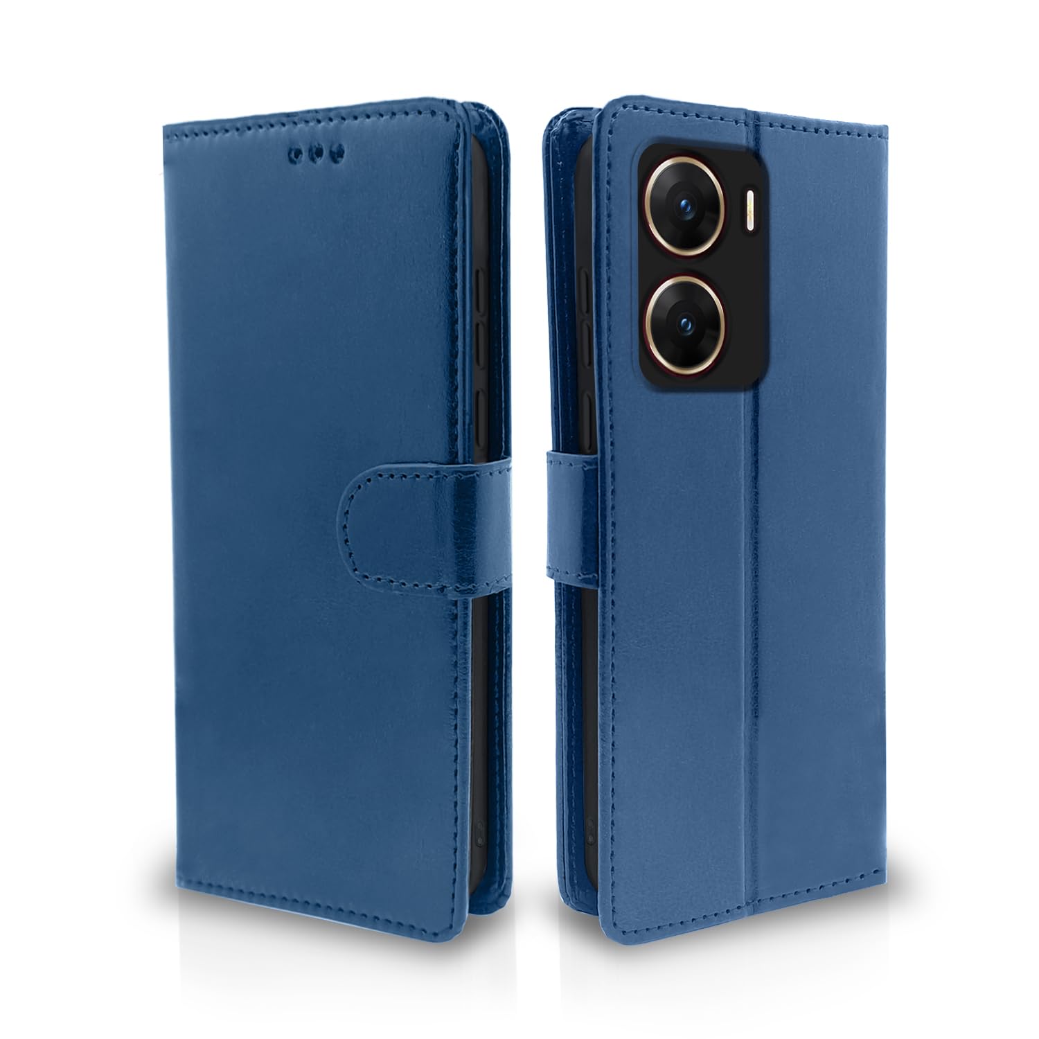 Pikkme Vivo V29E Flip Cover Leather Finish | Inside TPU with Card Pockets | Wallet Stand and Shock Proof | Complete Protection Flip Case for Vivo V29E (Blue) (B0CJ7ZXT3J) Amazon Price History, Amazon Price Tracker