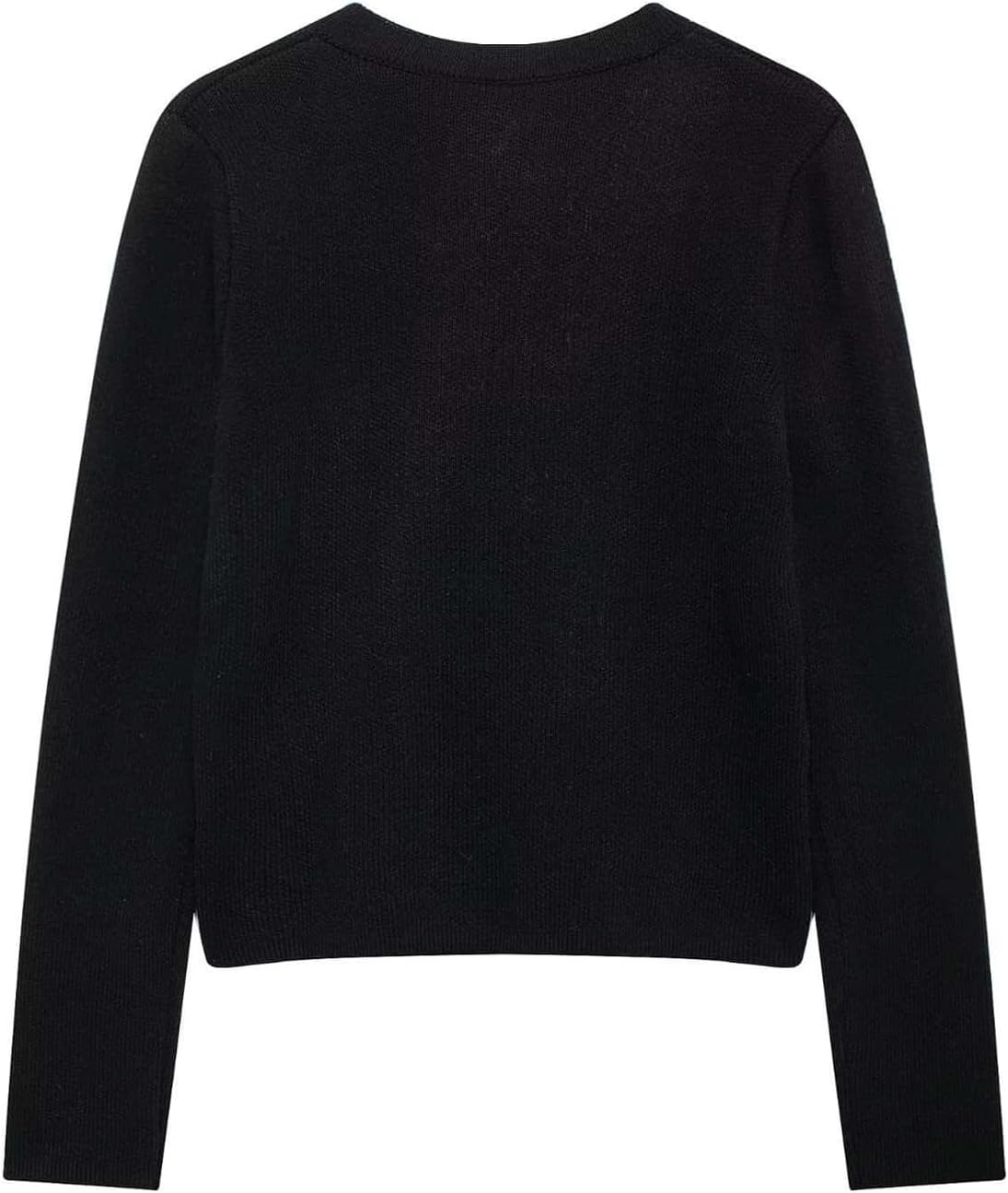 Verdusa Women's Old Money Button Up Cardigan Sweaters Formal Fall Outerwear with Pockets - Image 3