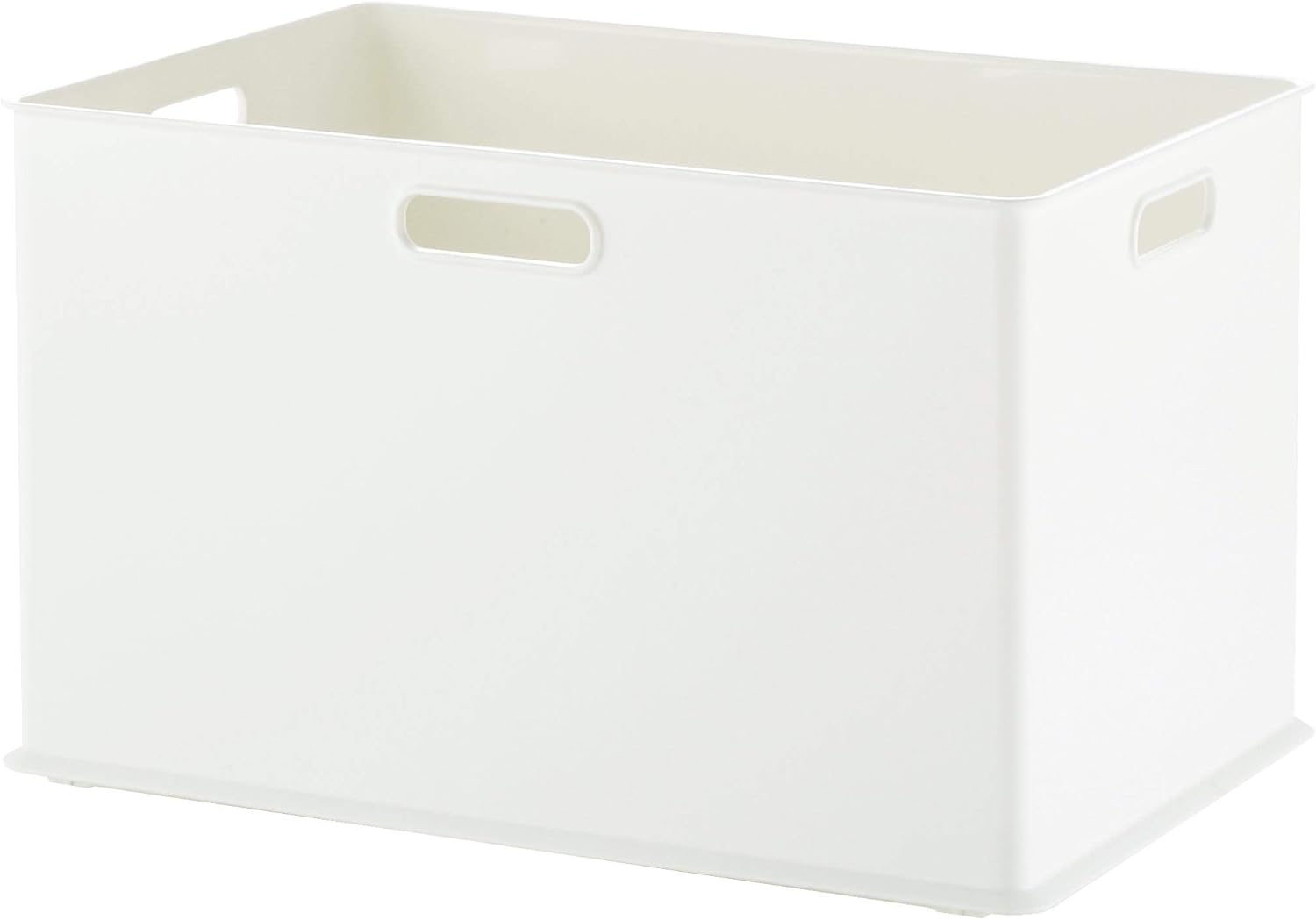 （サンカ 収納ボックス 取っ手付き Lサイズ ホワイト色 (幅38.9×奥行26.6×高さ23.6cm) squ+ インボックス SQB-L-WH 日本製）