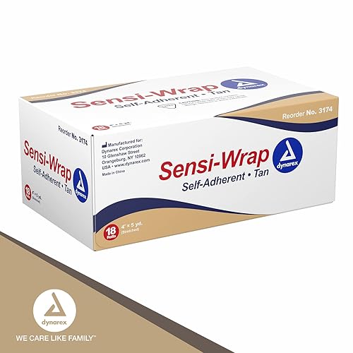 Miniatura 7 de Dynarex 3174 Sensi-Wrap Vendaje autoadherente, 4" x 5 yardas, paquete de 18