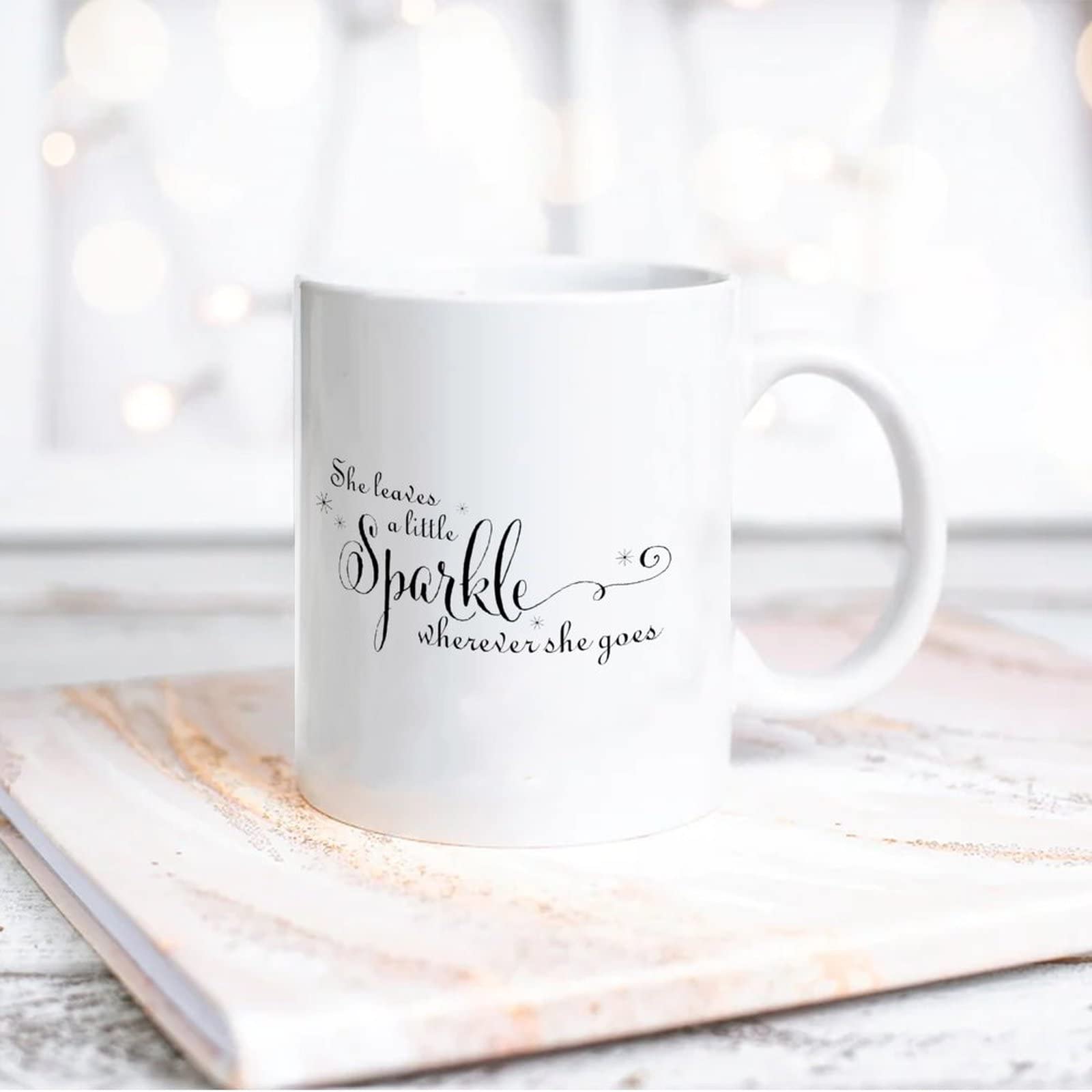 Tazza Divertente In Ceramica Con Glitter Rosa E Scritta In Inglese 'Have A Shit Day' - 330 Ml, Lavabile In Lavastoviglie, Idea Regalo